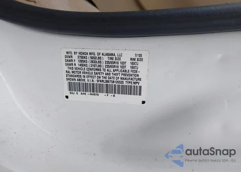 2005 Honda Odyssey Ex-L from USA, damaged, VIN 5FNRL38675B126535